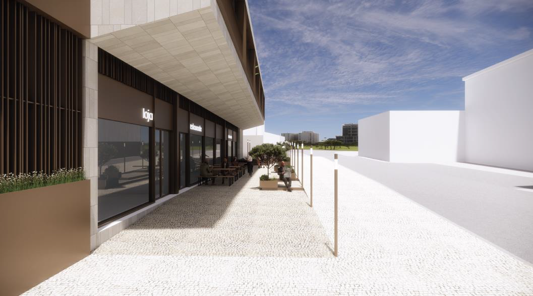 Rendering of the retail frontage in Greater Lisbon